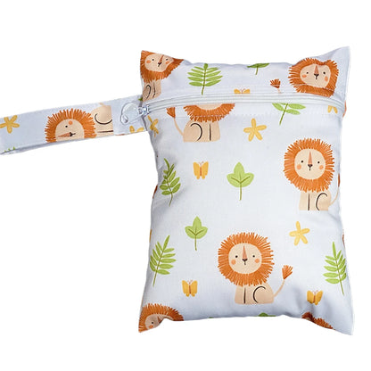 Waterproof Wet Dry Diaper Bag 20x25cm PUL Zipper Pouch
