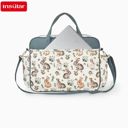Large Capacity Diaper Bag Crossbody with Wide Opening