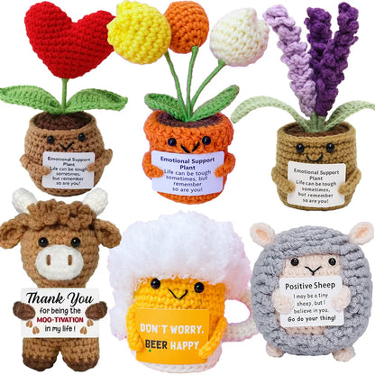 Crochet Pocket Hug Doll – Handmade Knitted Positive Energy Gift
