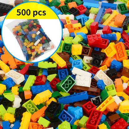 Bulk Building Blocks Set – 300, 500 or 1000 Pieces DIY Creative Bricks