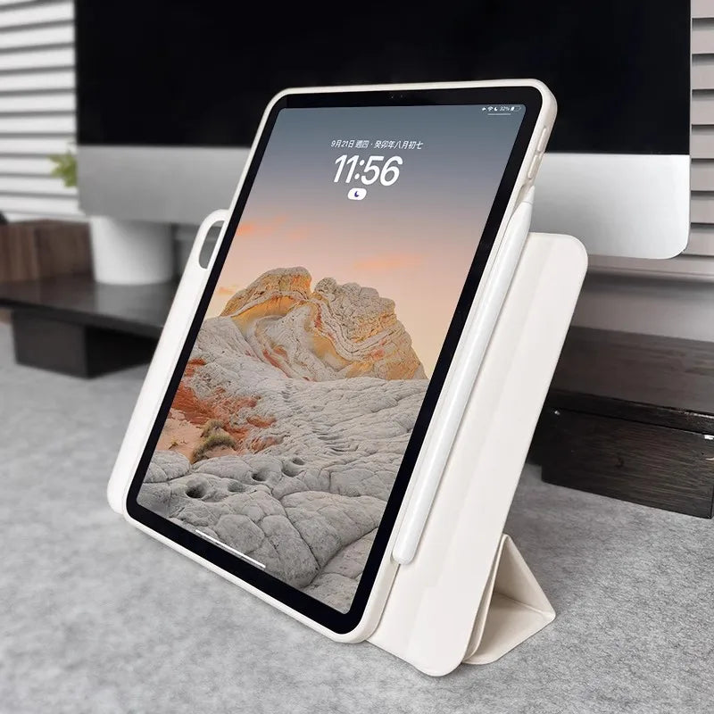 Magnetic Detachable iPad Case with Smart Cover – iPad Pro, Air & 10th Gen