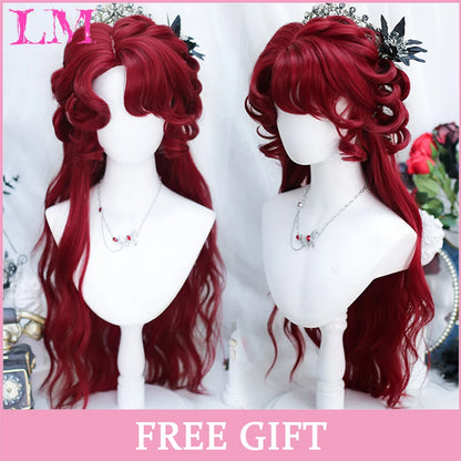 Cosplay Synthetic Wig with Bangs – Long Straight 24 Inch, Heat Resistant