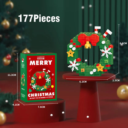 Christmas Micro Building Blocks Set – Santa, Reindeer & More