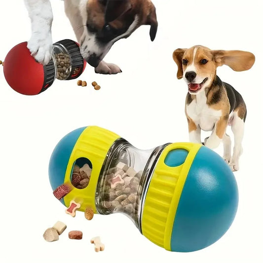 Interactive Slow Feeder Dog Treat Dispenser Toy