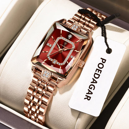 Poedagar Luxury Women's Quartz Watch – Waterproof Date Steel