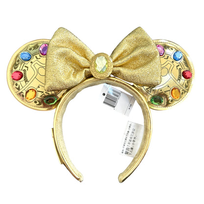 Disney Minnie Mouse Ear Headband with Bow – PU Leather Disneyland Ears