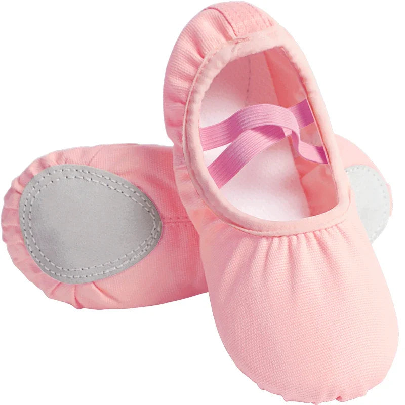 Ballet Dance Slippers – Split Sole Canvas Shoes for Women & Girls