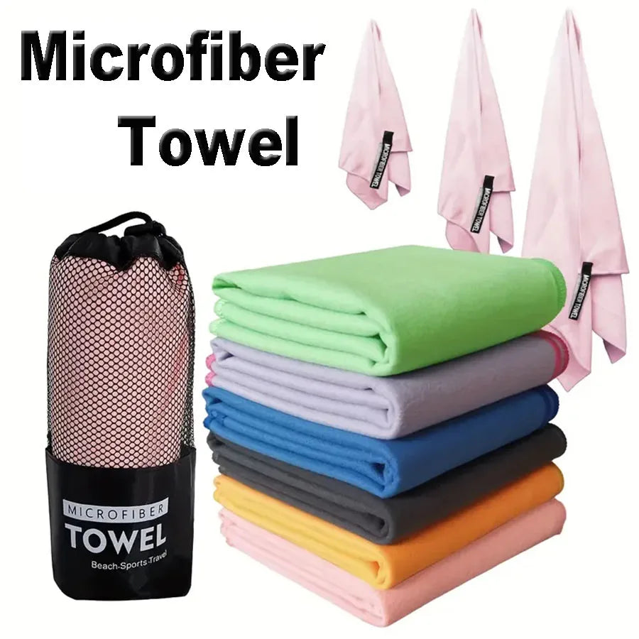 Microfiber Travel Towel – Quick-Dry, Super Absorbent & Compact