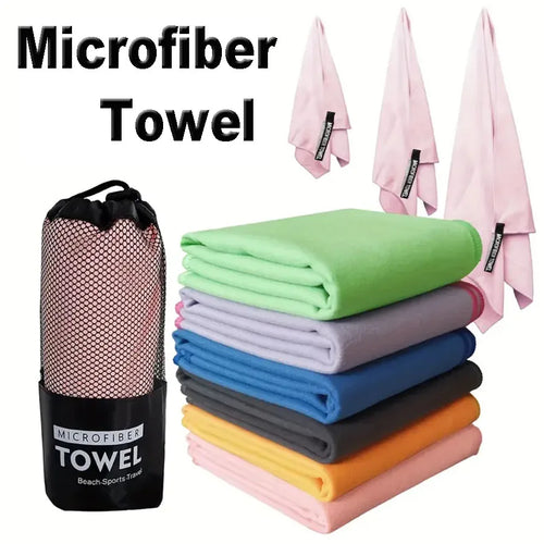 Microfiber Travel Towel – Quick-Dry, Super Absorbent & Compact