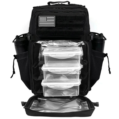 45L Meal Prep Backpack – Insulated Cooler Gym & Tactical Bag