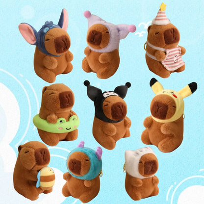 Capybara Cosplay Plush Keychain – 24 Cute Styles