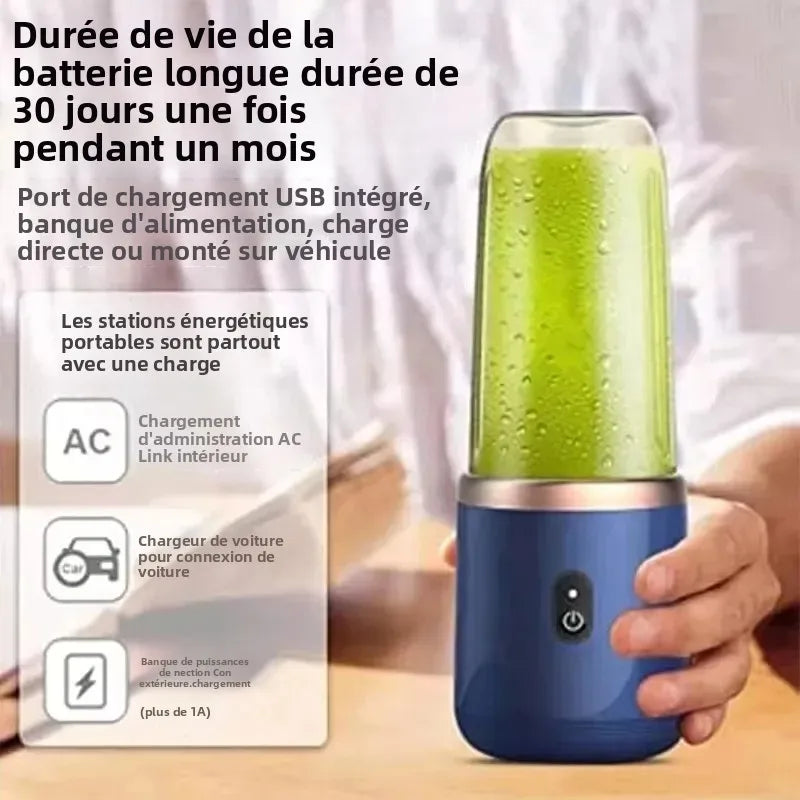 Portable USB Blender 400ml – Mini Travel Juicer & Smoothie Maker