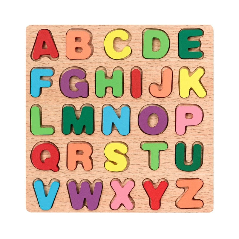 Wooden Geometric Shape Puzzle for Kids – Montessori Learning Toy