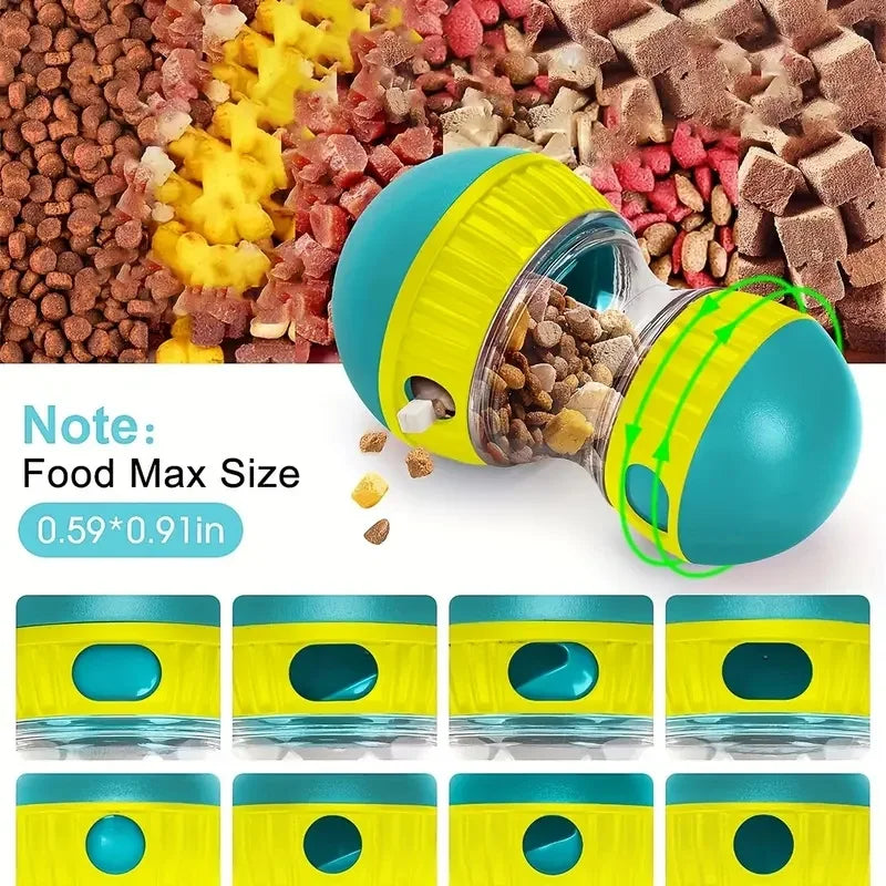 Interactive Slow Feeder Dog Treat Dispenser Toy