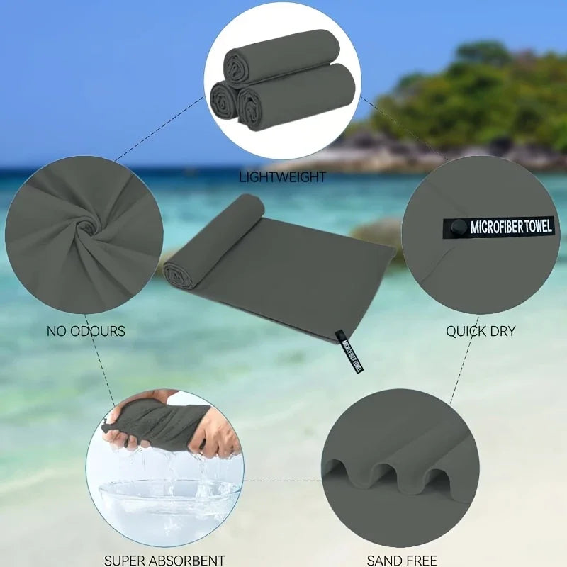 Quick-Dry Sports Towel – Swimming, Gym & Camping
