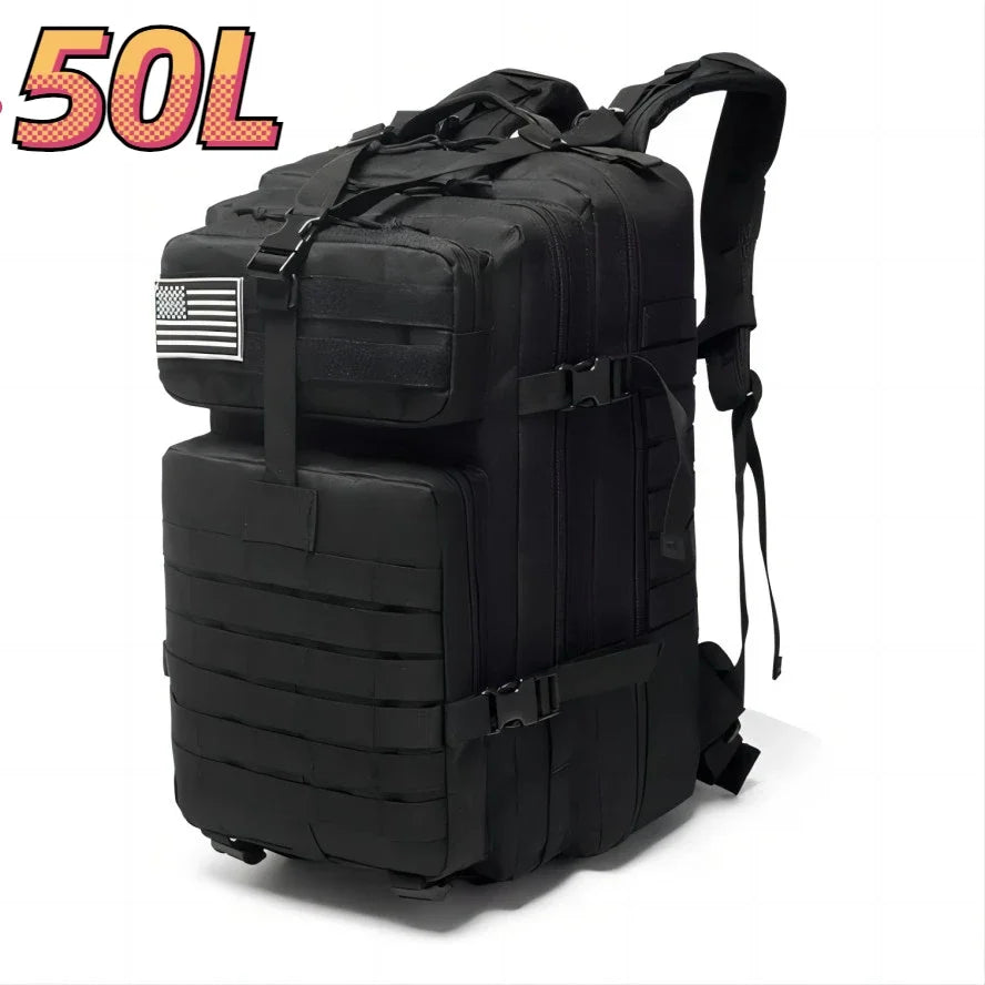 50L Tactical Backpack – 1000D Nylon Waterproof Military Rucksack for Hiking, Hunting & Outdoor