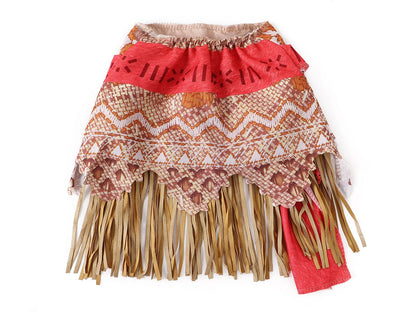 Moana Girls Costume Polynesian Princess Two-Piece Dress Up Set