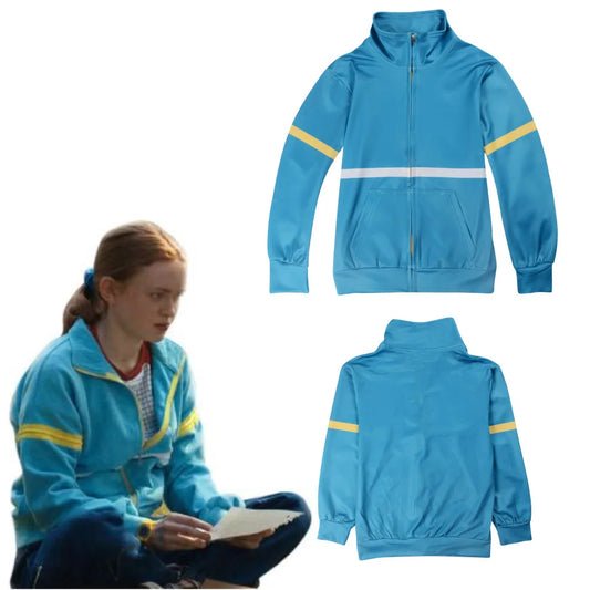 Kids Max Mayfield Cosplay Zip-Up Jacket – Halloween Hoodie for Girls & Boys