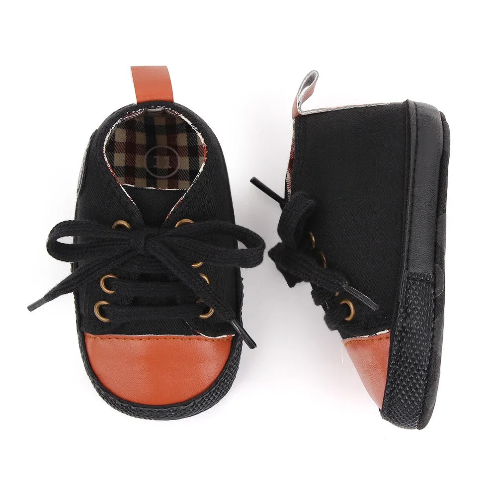 Baby Canvas Sneakers – Soft Sole First Walkers for Boys & Girls
