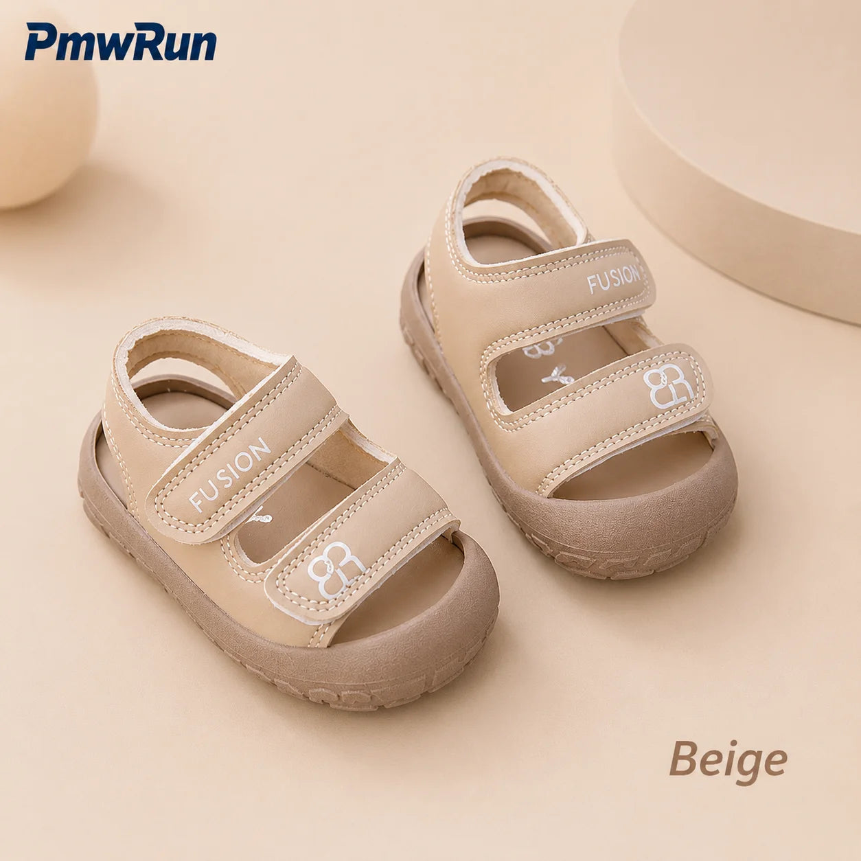 Toddler Closed-Toe Sandals – PU Leather Anti-Slip Summer Shoes