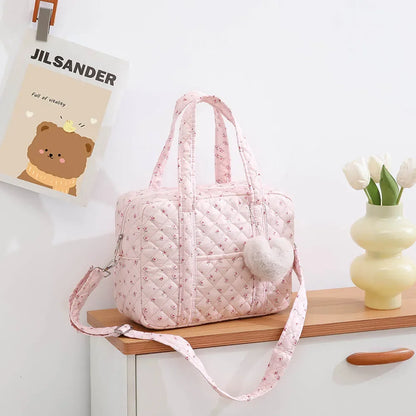 Quilted Diaper Bag – Stylish Maternity Tote for Moms
