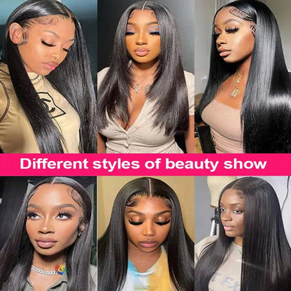 Bone Straight Lace Front Human Hair Wig 13x4 13x6 HD Lace
