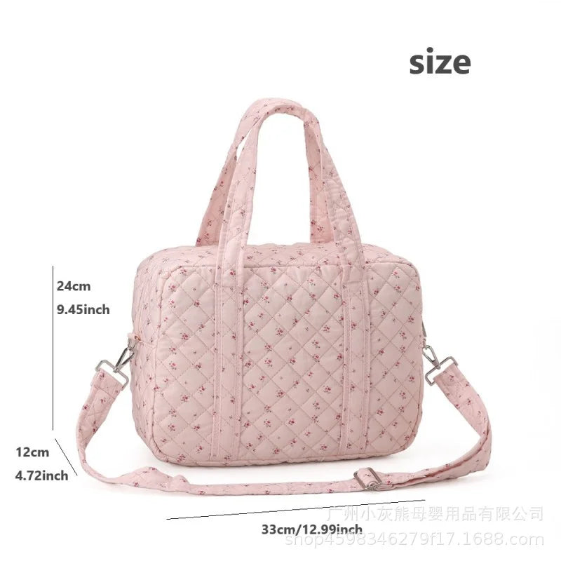 Quilted Diaper Bag – Stylish Maternity Tote for Moms