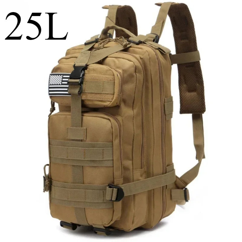 Tactical Backpack – 25L / 50L MOLLE Outdoor Bag for Hiking, Camping & Hunting