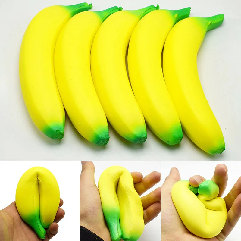 Squishy Banana Slow Rising Stress Relief Squeeze Toy