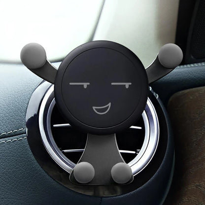 Gravity Car Phone Holder – Smile Face Air Vent Clip Mount