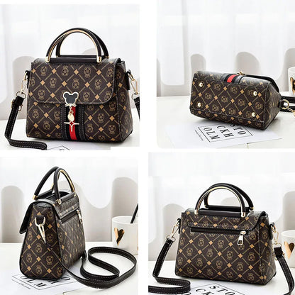 Printed Monogram Handbag for Women – Luxury Crossbody Tote