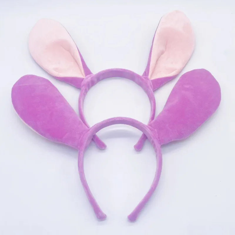 Stitch Ears Headband – Cosplay Plush Hair Band for Kids & Adults