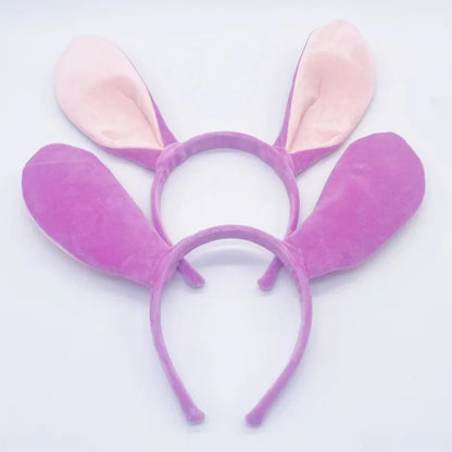 Stitch Ears Headband – Cosplay Plush Hair Band for Kids & Adults