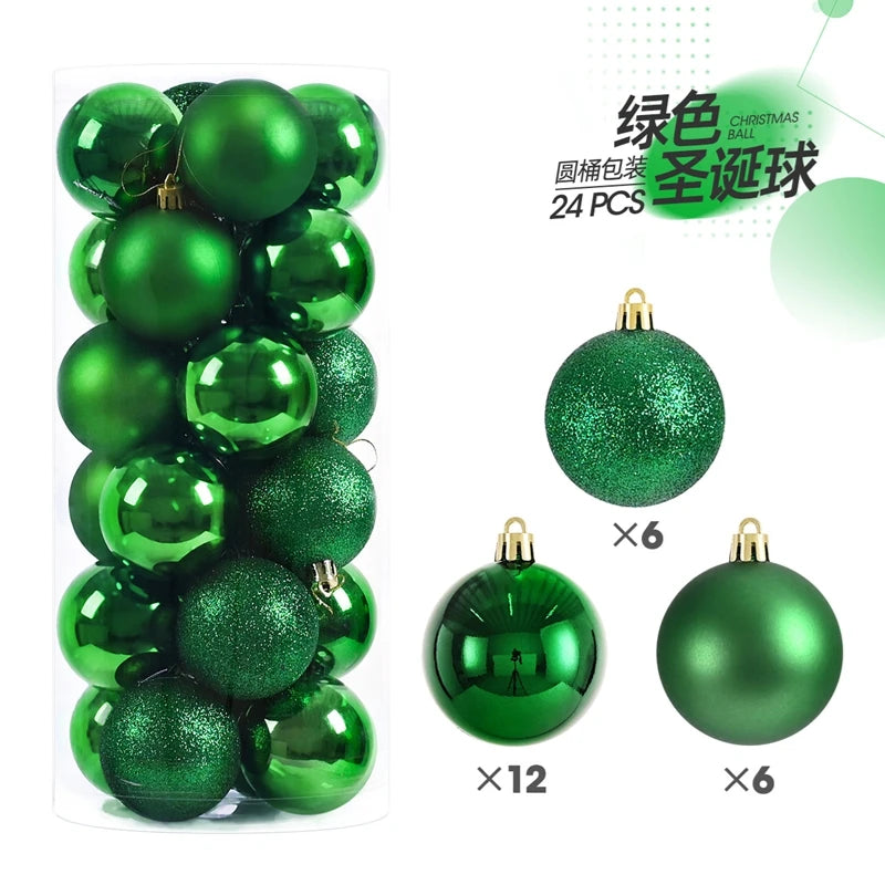 Christmas Ball Ornaments Set 24-36 Pcs – Tree Hanging Decorations