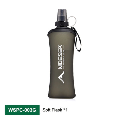 Widesea 600ML BPA Free Folding Soft Water Bottle