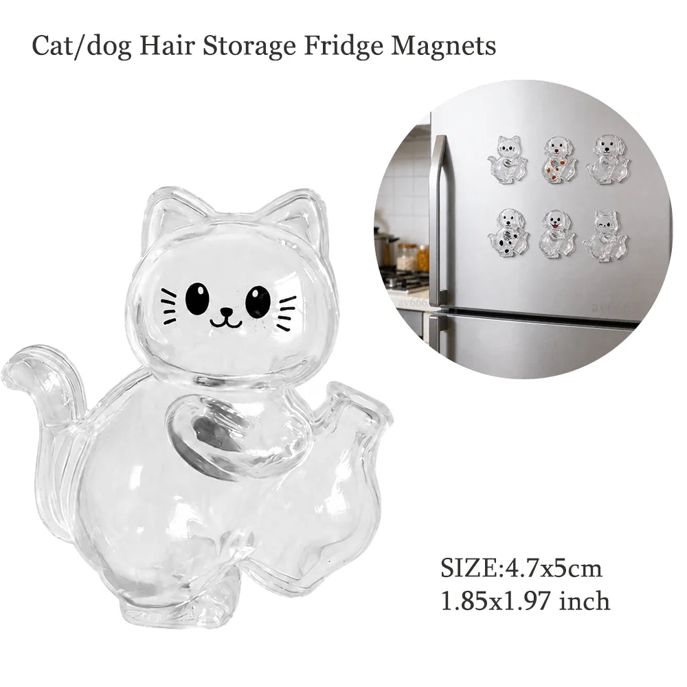 Pet Hair Memorial Keychain – Transparent Dog & Cat Pendant