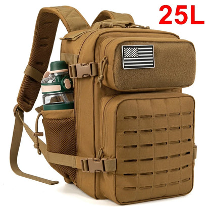 Tactical Backpack 25L & 45L – Military MOLLE Rucksack for Men & Women