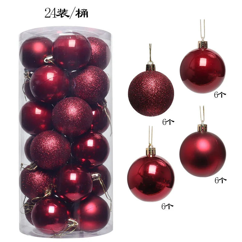 Christmas Ball Ornaments Set 24-36 Pcs – Tree Hanging Decorations