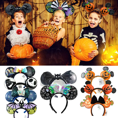Disney Mickey Minnie Ears Headband – Sequin Bow Costume Cosplay