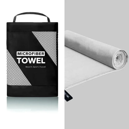 Microfiber Sports Towel with Carry Case – Quick Dry for Beach, Gym & Travel