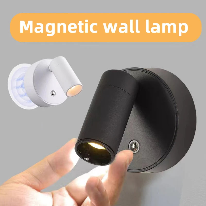 LED Cordless Wall Light – Magnetic, USB Rechargeable & Dimmable