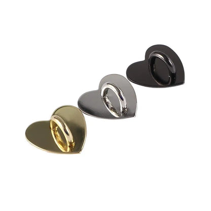2pcs Adhesive Metal Phone Charm Ring Stand Hook