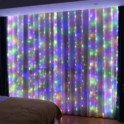LED Curtain Fairy Lights with Remote Control – USB, Multiple Sizes & Colors