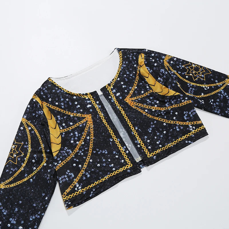 Girls Singer Stage Performance Costume Set – 3-Piece Kids Outfit