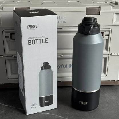 TYESO Vacuum Insulated Sports Water Bottle – Large Capacity