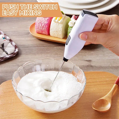 Mini Handheld Milk Frother – Electric Coffee Whisk & Egg Beater