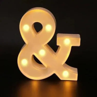 LED Marquee Letter & Number Lights – Alphabet Night Light Decor