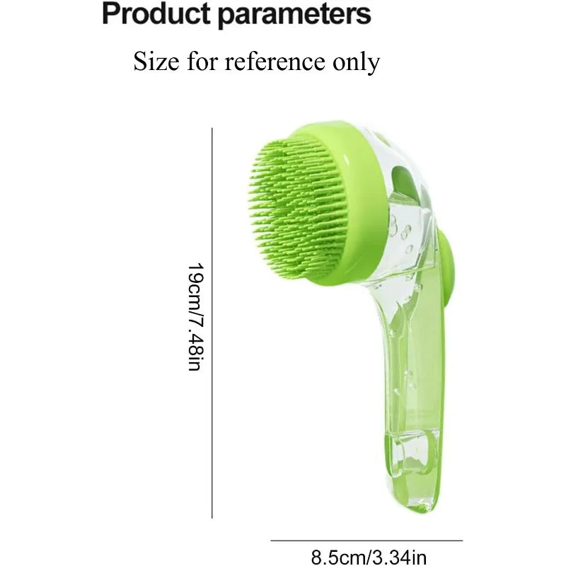 Pet Bath Massage Brush for Dogs & Cats – Soft Silicone Grooming Tool