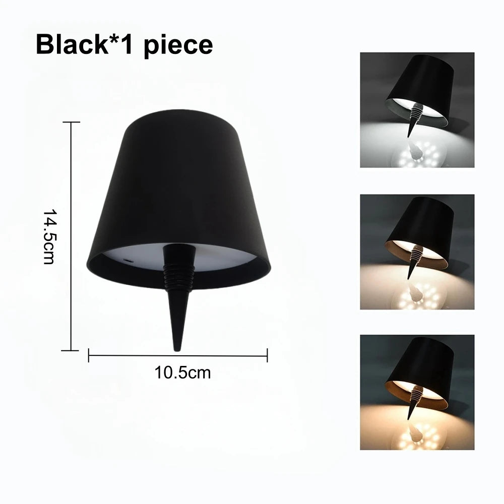 Wireless LED Table Lamp – Rechargeable Touch Dimmer for Bar, Cafe & Home