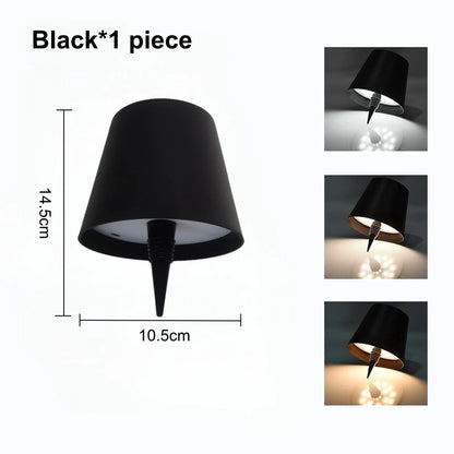 Wireless LED Table Lamp – Rechargeable Touch Dimmer for Bar, Cafe & Home